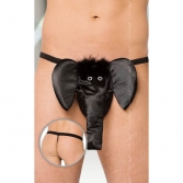  Bikini amuzanti barbati - Elefant - negru S/L
