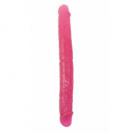 Dildo dublu - pink 37 cm