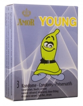  Prezervative AMOR YOUNG  - 3 buc