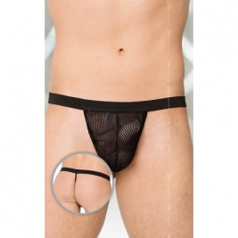 06 Tanga sexy barbati - Negru - S/L