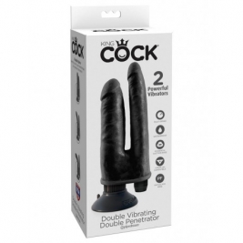 King Cock  Double Vibrating Double Penetrator