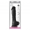 Dildo Colour Soft silicon - 20 cm negru