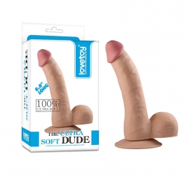 Dildo cu ventuza The Ultra Soft Dude  20 cm