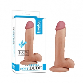 Dildo cu ventuza The Ultra Soft Dude  22 cm