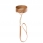 Zgarda cu lesa MAZE - Wide choker with leash brown