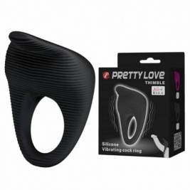 Inel penis cu vibratii Pretty Love Thimble 