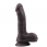 Dildo cu ventuza Fashion Dude- 20 cm Cock Brown