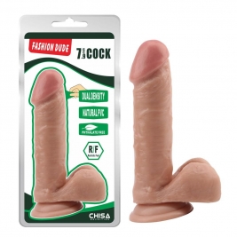 Dildo cu ventuza Fashion Dude- 20 cm Cock Flesh