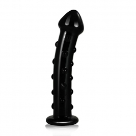 Dildo din sticla - Glass Romance black