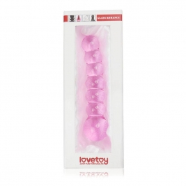 Dildo din sticla - Glass Romance pink