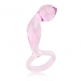  Dop anal din sticla Glass Romance pink