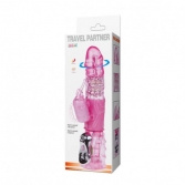  Vibrator iepuras cu cap rotabil Travel Partner