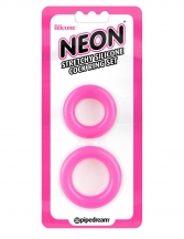  2 Inele erectie - Neon  Stretchy Silicon