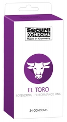  01 Prezervative cu inel erectie Secura El Toro 24 buc