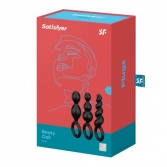 JUCARII ANALE - Bile anale - Bile anale Satisfyer Plugs (set de 3 buc.)