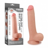  Dildo cu ventuza Skinlike Soft Dong 21 cm Lovetoy