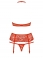 Set bikini, sutien si portjartier cu dantela  S/M