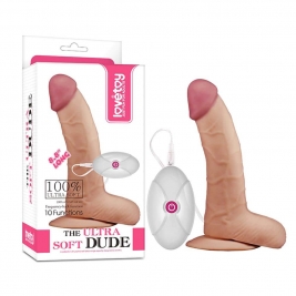 10 Vibrator The Ultra Soft Dude - 21 cm