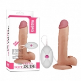 VIBRATOARE - Vibratoare realistice - Vibrator The Ultra Soft Dude - 21,5 cm