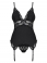 Set corset & bikini negru  S/M
