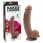 Dildo cu ventuza Boss - Brown 20 cm