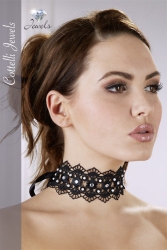  Ornament de gat Embroidered Choker