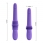 Vibrator Pretty Love Pazuzu cu miscare inainte/inapoi violet