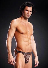  Chiloti sexy Barbati Jockstrap Suspensor L/XL Leopard