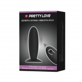  Dop anal cu vibratii, ventuza si telecomanda Pretty Love Remote Control