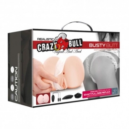 Crazy Bull Realistic Vagin si anus Busty Butt Masturbator cu vibratii