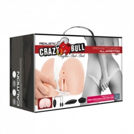 Crazy Bull Realistic Masturbator cu vibratii Vagin si anus