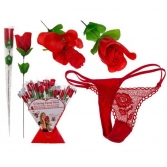 CADOURI AMUZANTE - Pentru Cupluri - Trandafir cu bikini ascuns intre petale