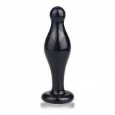  Dop anal din sticla Glass Romance 11 cm negru