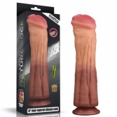  Dildo - XXL penis de cal Dual layered Platinum Silicon 30 cm