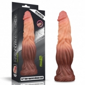  Dildo - XXL Dual layered Liquid Silicon 24 cm