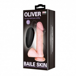 Vibrator cu ventuza Oliver 19 cm