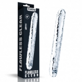  Dildo dublu Flawless Clear Double Dildo 30 cm