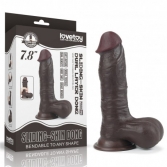  Dildo cu ventuza Sliding Skin Dual Layer Dong 19 cm