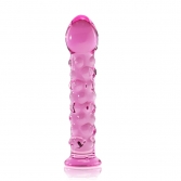  Dop anal din sticla Glass Romance Pink 17,8 cm