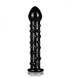 Dop anal din sticla Glass Romance Black 17,8 cm