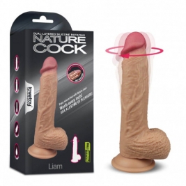 02 Vibrator Liam cu cap rotabil - 21,5 cm