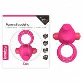  Inele erectie Power Clit Duo Silicone Cockring Pink