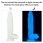 Dildo fosforescent  cu ventuza Lumino Play 25 cm