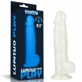 DILDOURI - Dildo fosforescent cu ventuza Lumino Play 21,5 cm