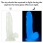 Dildo fosforescent cu ventuza Lumino Play 19 cm