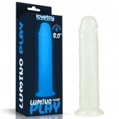  Dildo fosforescent cu ventuza Lumino Play 21 cm