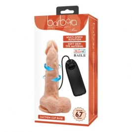 10 Vibrator cu cap rotabil Barbara Max 17 cm