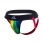 Chiloti barbati Jockstrap Suspensor - Stripe-Pride XL