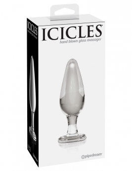 Dop anal din sticla - Icicles No. 26 Clear