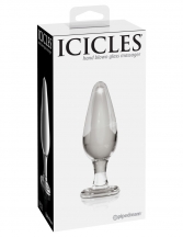  Dop anal din sticla - Icicles No. 26  Clear